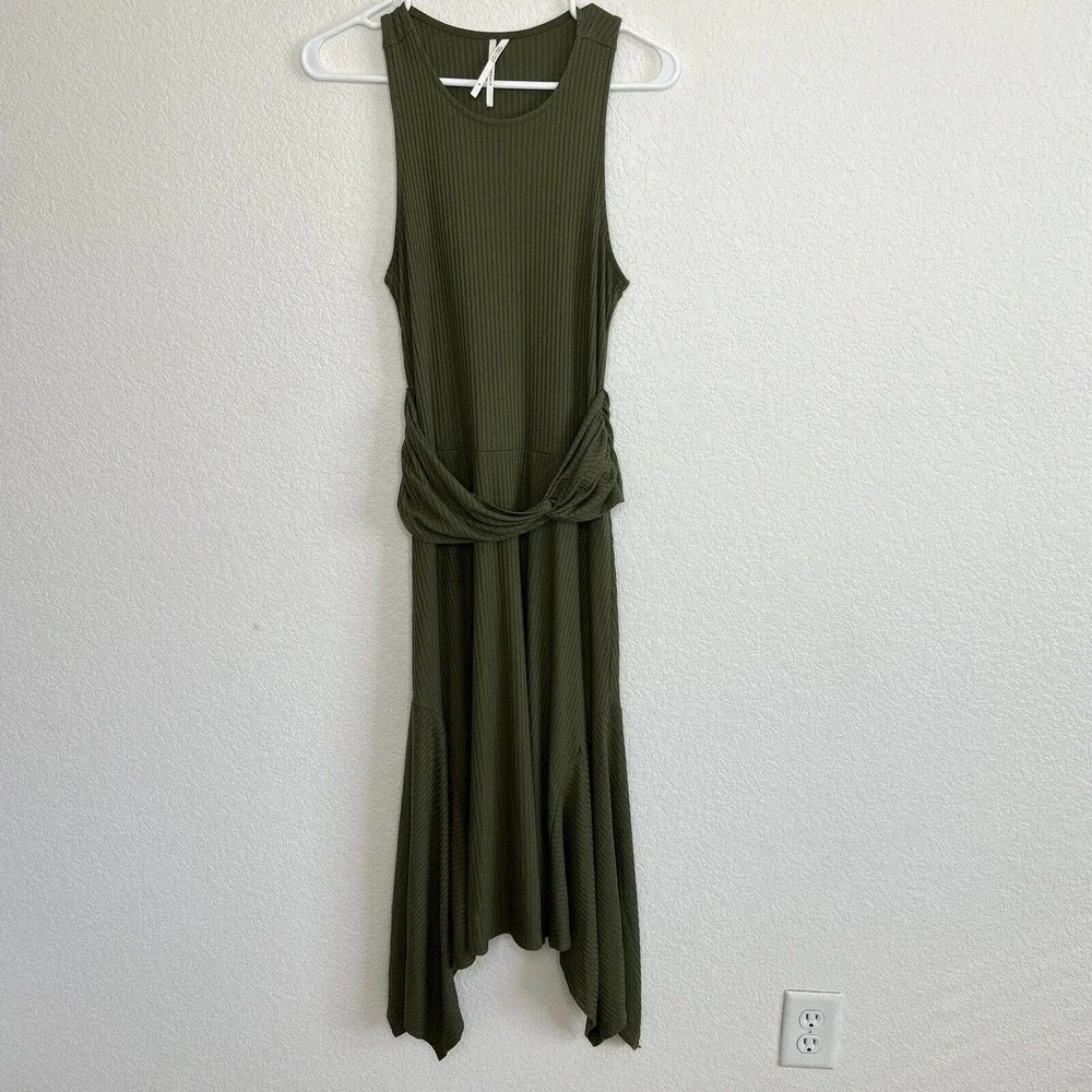 Anthropologie Kingsolver Racerback Ribbed Midi Dress - Picture 5 of 10